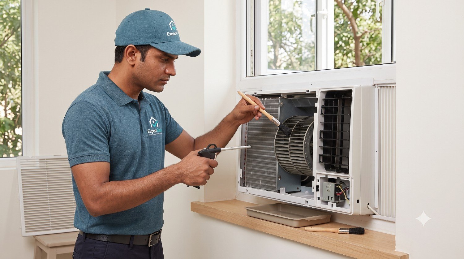 WINDOW AC BLOWER SERVICE